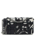 Silk Lambskin Tahiti Timeless Flap Navy White