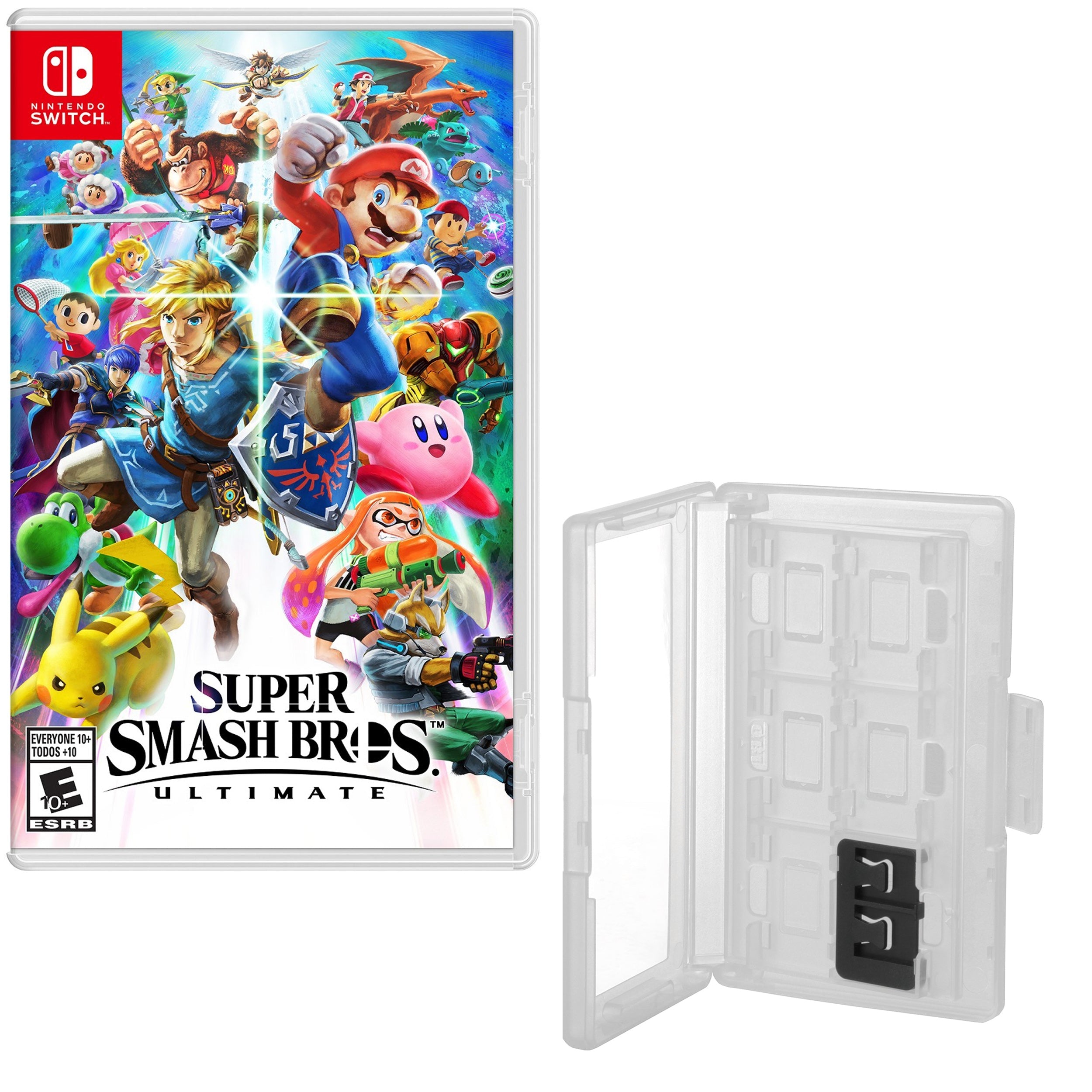 Hard Shell 12 Game Caddy, Super Smash Bros Game for Switch
