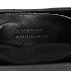 Sheepskin Matelasse Chevron Monogram Large College Satchel Black