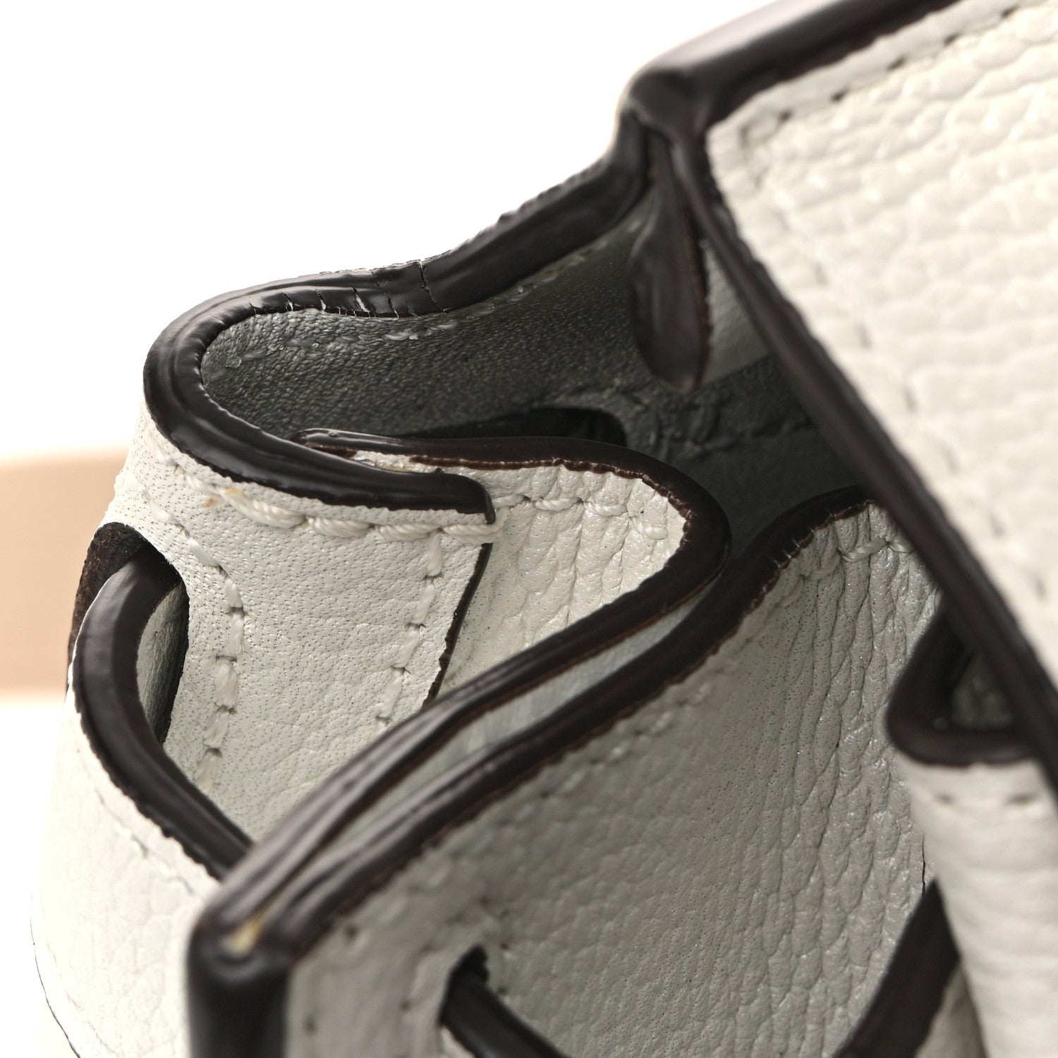 Grained Calfskin Medium Milla Convertible Backpack White Flake