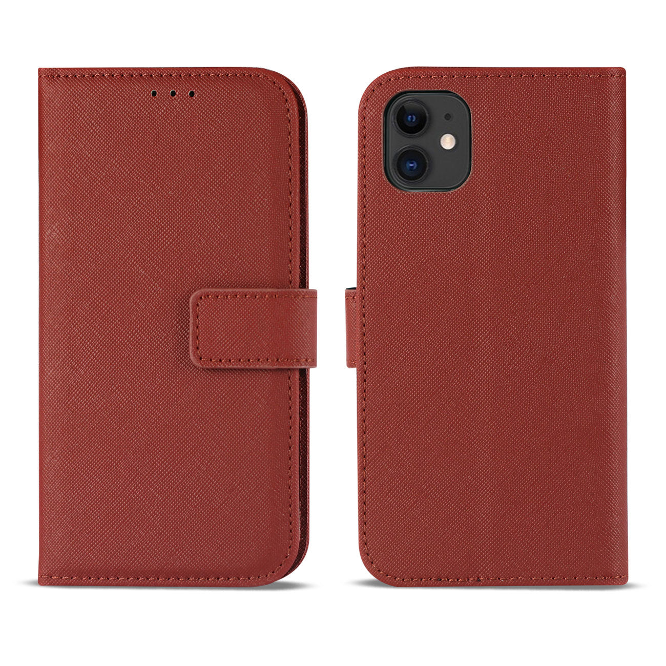 Slim Stand Case With Card Holder Slots Apple Iphone 12 Mini In Red