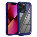 High Quality Clean Pc,Tpu And Metal Bumper Case For Iphone 13 Pro In Navy