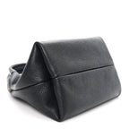 Grained Calfskin Softbit Medium Shoulder Bag Black