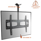 37-70 Inch Tilting And Rotating Adjustable Height Ceiling Television Mount for LED, LCD, and Plasma Screens