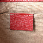 Dollar Calfskin Small Interlocking G Shoulder Bag Red