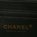 Lambskin Quilted Mini Rectangular Flap Black