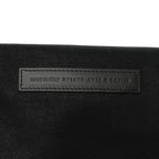 Washed Frayed Denim Logo Medium Hardware Tote Blue