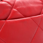 Lambskin Quilted Medium Chanel 19 Flap Red
