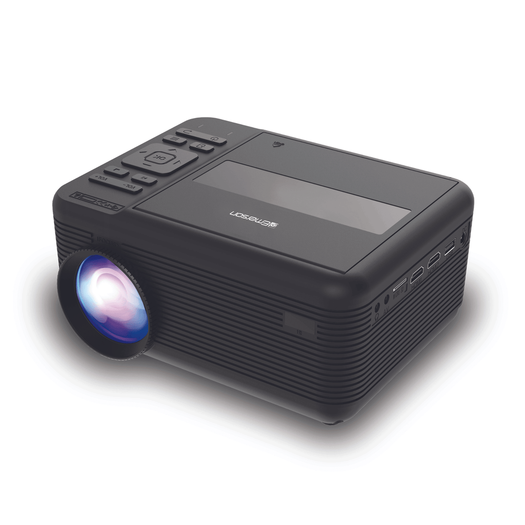 150" Home Theater LCD Projector Combo with Built-In DVD Player