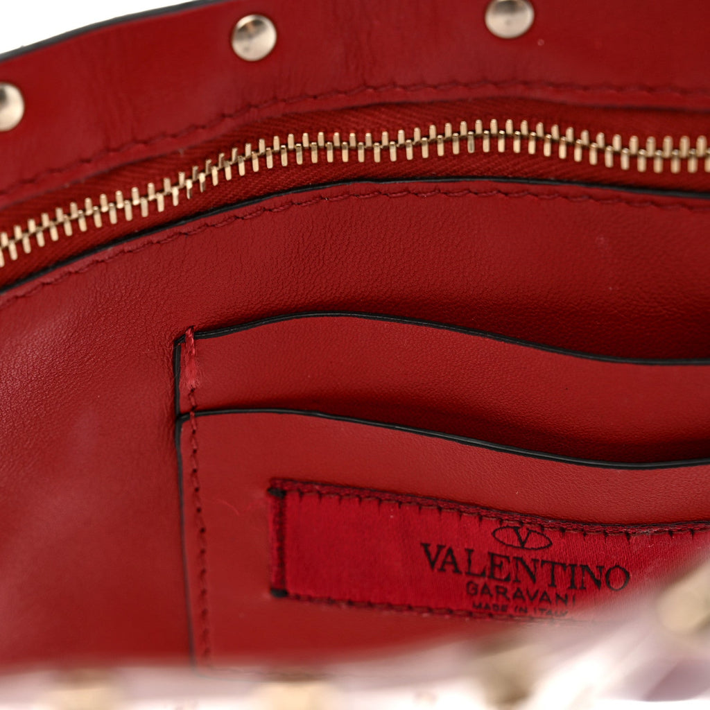 PVC Medium Rockstud Spike Shoulder Bag