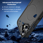 Entronix [Magnetic] Case Compatible with iPhone 17 - Soft-Touch Dual-Layer Sleek Cover