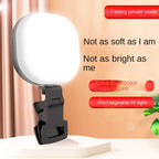 Small and portable camera fill light; mobile phone self shot; live video; 5 Color Temperature Clip Lamp; outdoor pocket light; external camera light