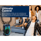 Portable Bluetooth 12" Party Speaker with Flame Lighting