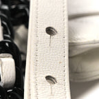 Caviar Quilted My Everything Belt Flap Card Holder White