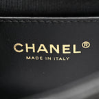 Caviar Quilted Funky Match Mini Flap Black
