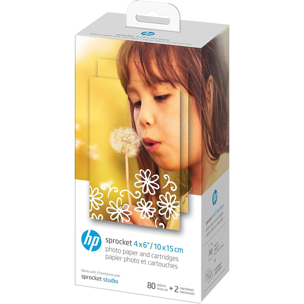 HP Sprocket Studio Plus 4x6” Instant Photo Printer, Photo Album & Accessories Bundle