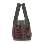 Crystal Wanglock Mini Shopper Silver