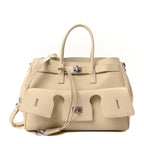 Smooth Calfskin Small Bel Air Carry All Bag Soya