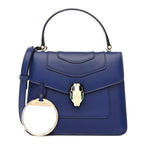 Calfskin Serpenti Forever Top Handle Blue