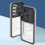 Full Protection With Mobile Phone Protective Film Slide Camera Lens Phone Case For Samsung Galaxy S 22 Plus In Gray
