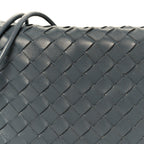 Nappa Intrecciato Small Loop Camera Bag Thunder