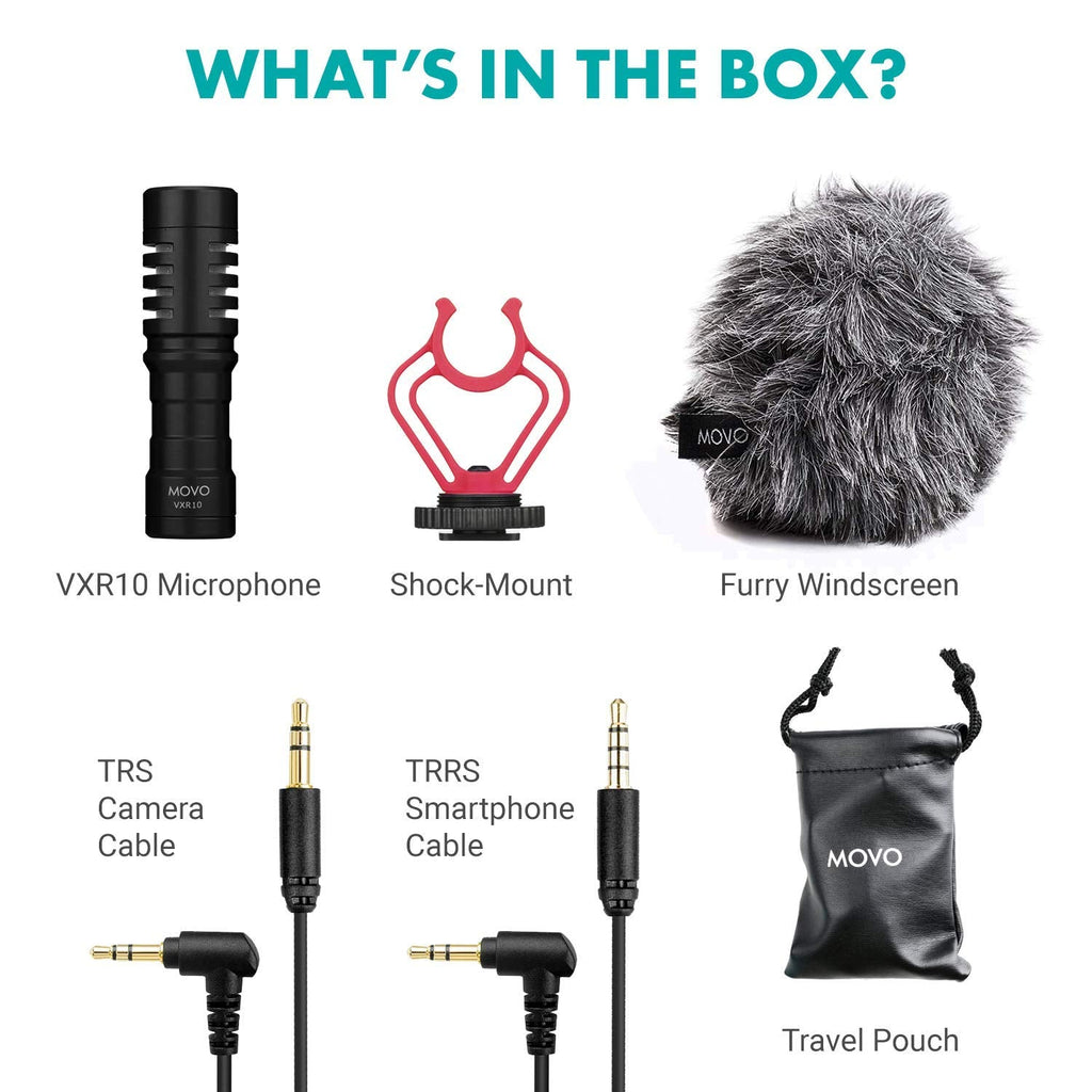 Movo VXR10 Universal Camera Shotgun Microphone for Video Recording