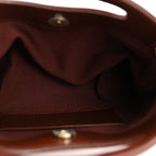 Shiny Crumpled Calfskin Quilted Nano 31 Shopping Bag Brown