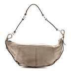 Suede Calfskin Small Hobo Beige