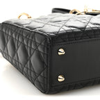 Lambskin Cannage Small My ABCDior Lady Dior Black