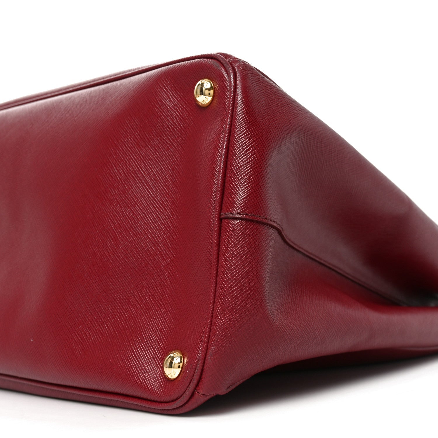 Saffiano Lux Extra Large Galleria Double Zip Tote Cherry