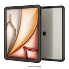 SAHARA - Oasis Series Water-Resistant Case for Apple iPad Air 11'' M3/M2 and iPad Air 10.9'' (4th and 5th Gen) - Clear/Black