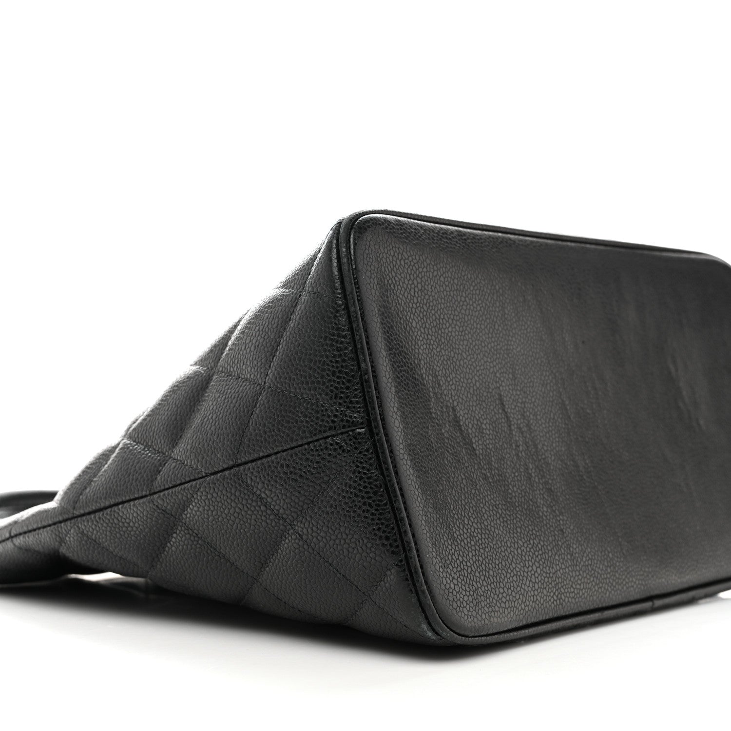 Caviar Quilted Medallion Tote Black