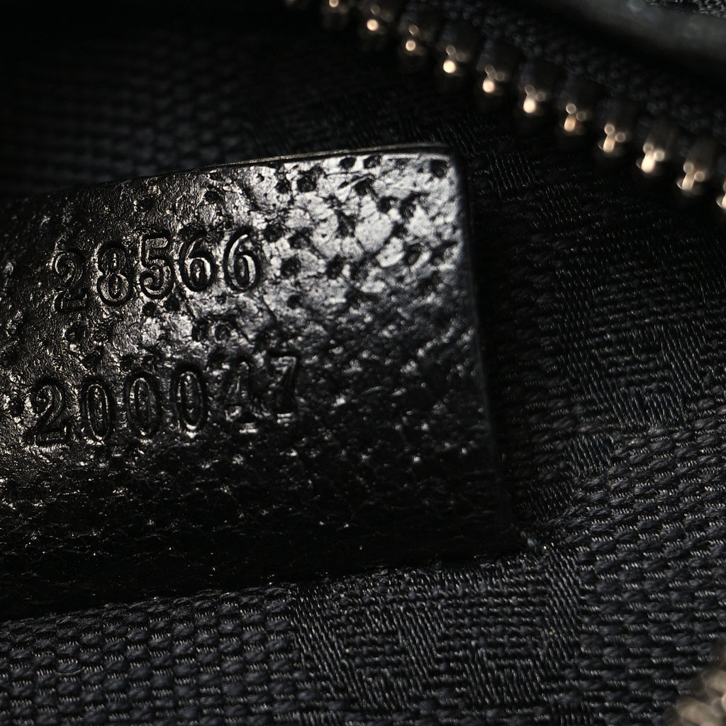 GG Monogram Double Pocket Belt Bag Black