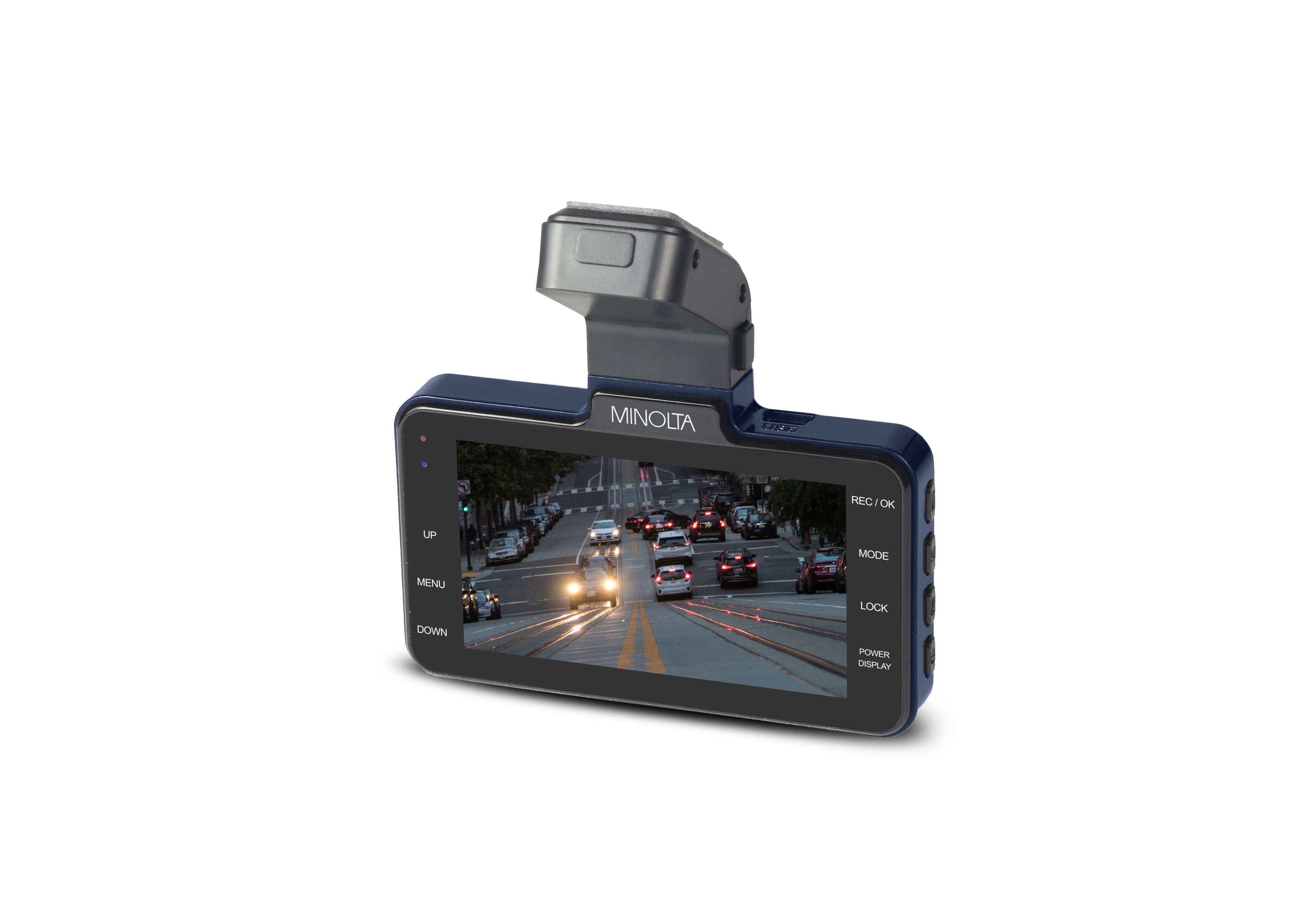 MINOLTA MNCD370 1080P Car Camcorder w/3.0" LCD Monitor (Blue)