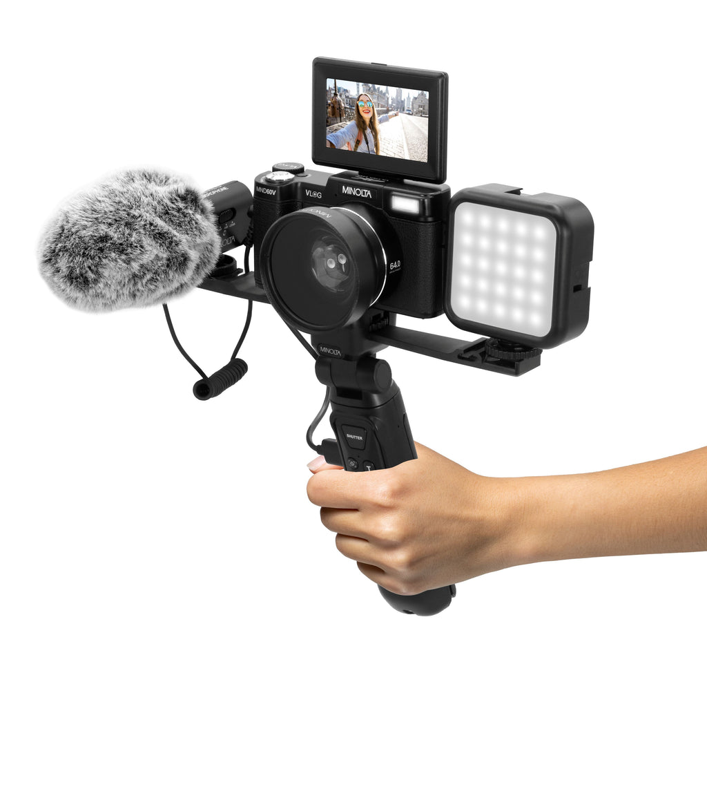 MINOLTA MND60V 64 MP AF / 4K60FPS Ultra HD Vlogger & Content Creator's Kit