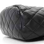 Calfskin Quilted Mini Urban Spirit Backpack Black