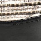 PVC Thread Woven Medium Boy Flap Black