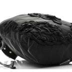 Tessuto Nylon Passama Embroidered Bag Black