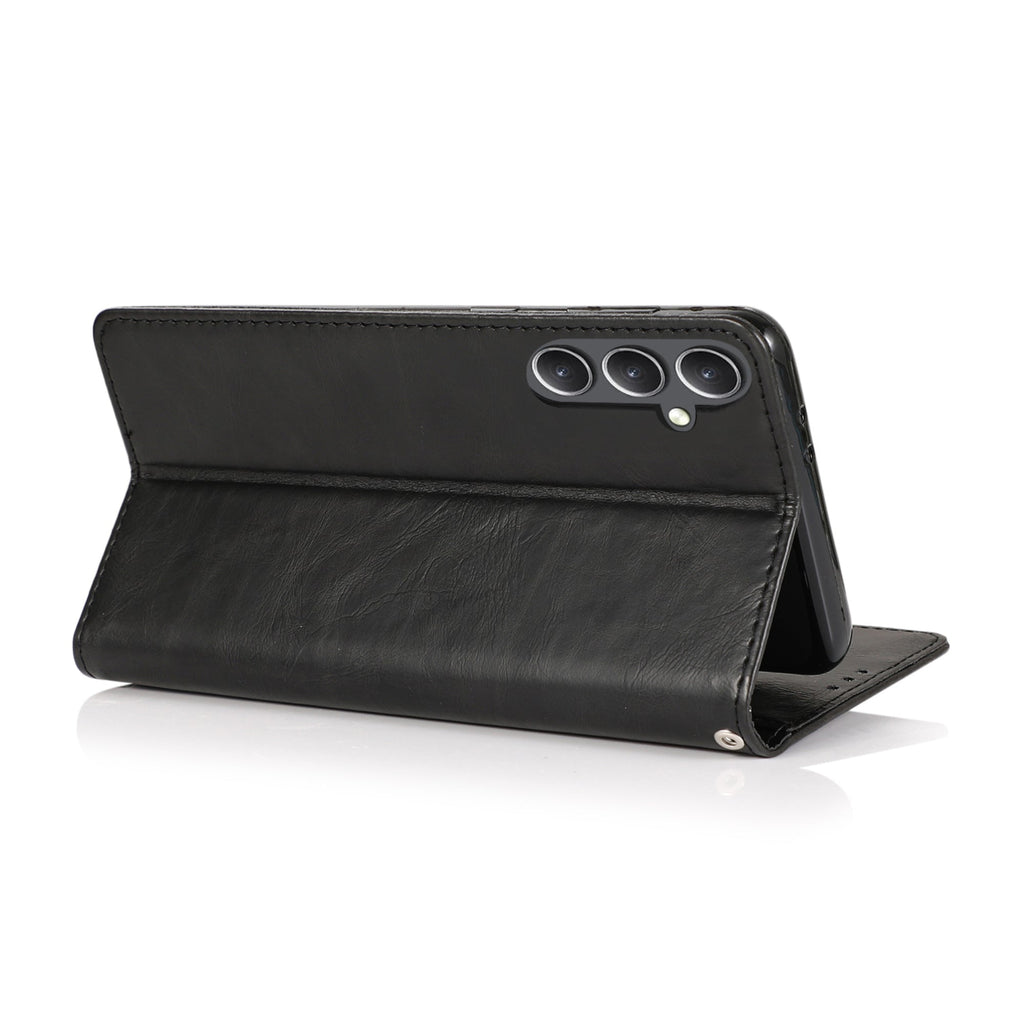 SAHARA - SaharaCase - Indy Series Wallet Case for Samsung Galaxy S24 FE - Scorpion Black