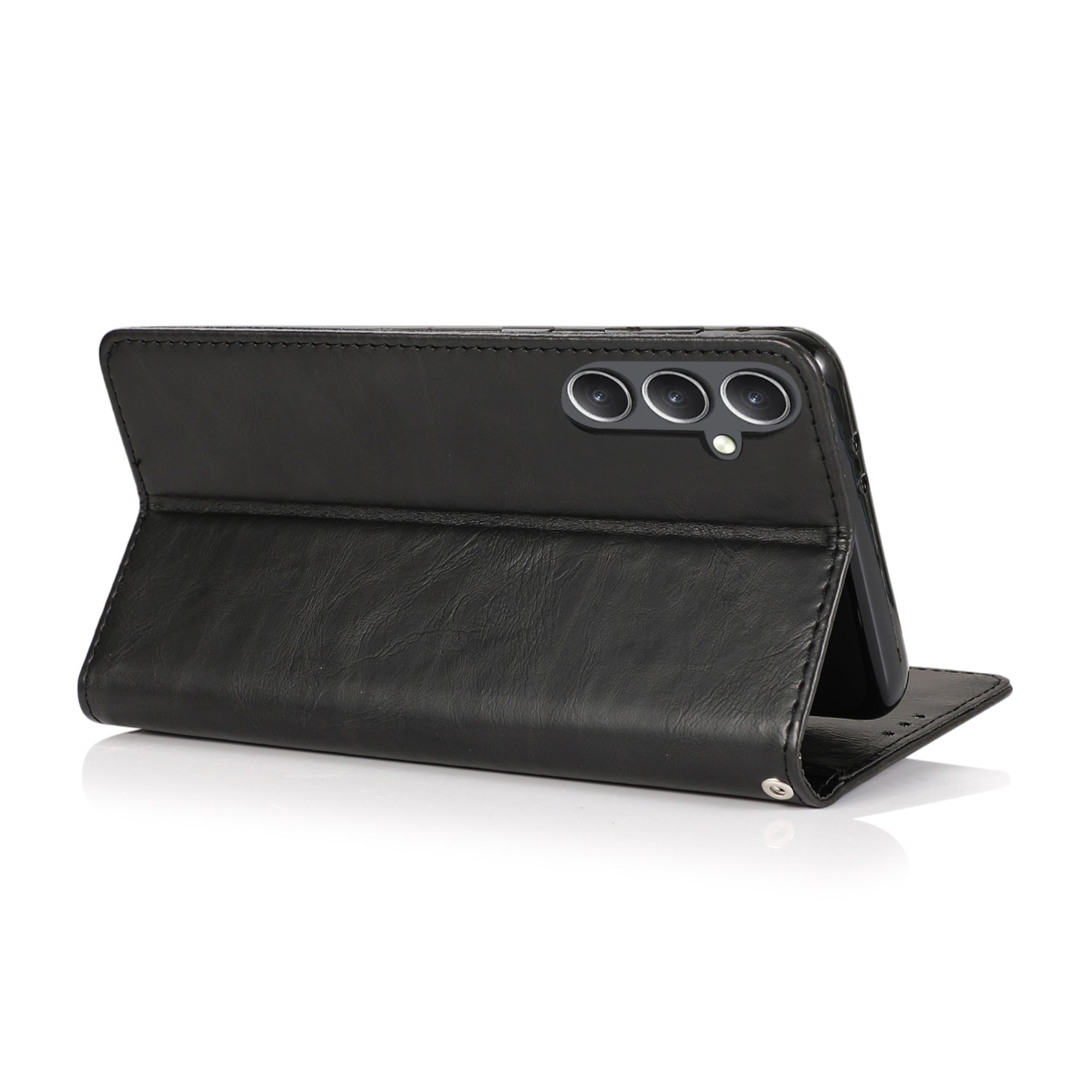 SAHARA - SaharaCase - Indy Series Wallet Case for Samsung Galaxy S24 FE - Scorpion Black