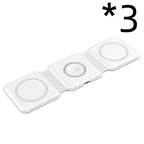 3Pcs Magnetic Wireless Charger Mobile Phone Watch Headset Portable Fast Charging