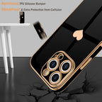 Entronix Bundle Compatible with iPhone 16 Pro - [Flexible] Glossy Heart Case & 2 Clear Screen Protectors