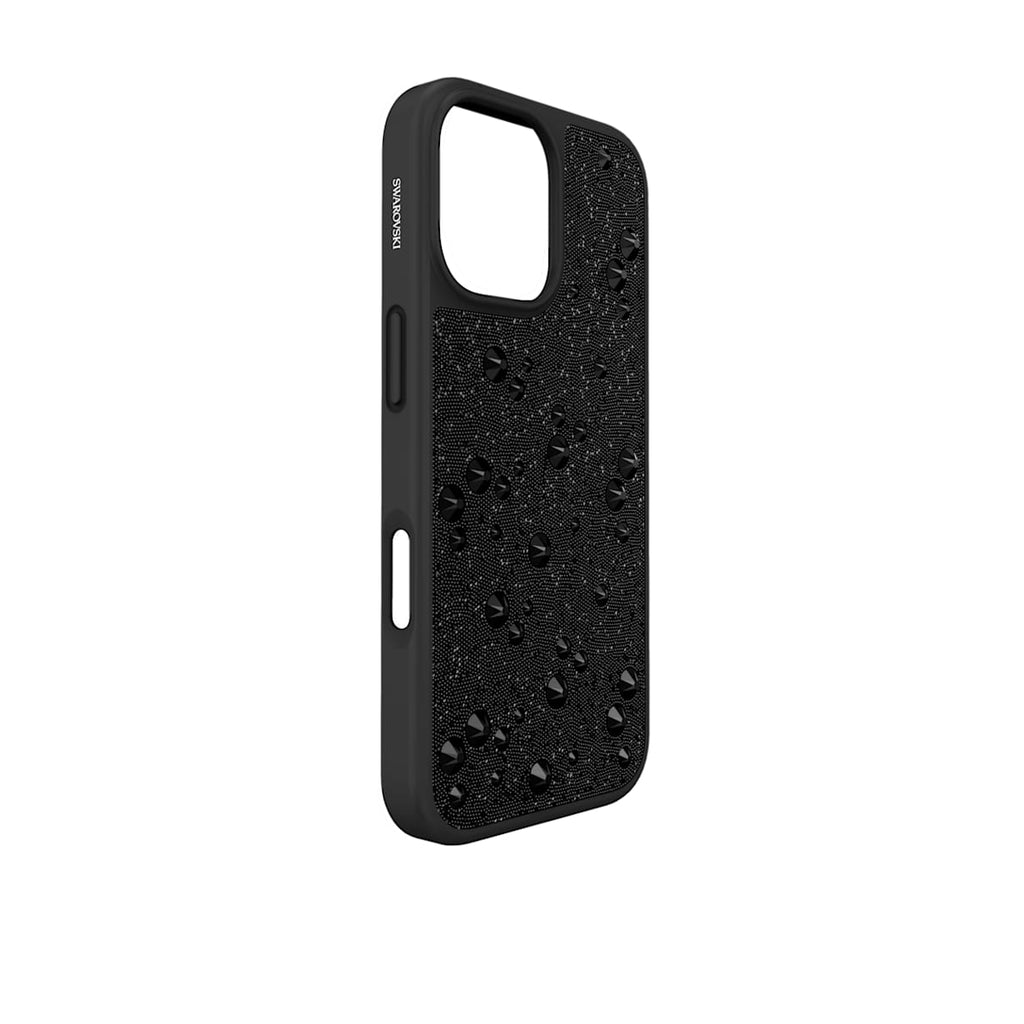 High smartphone case, Flat Back crystals, iPhone 17, Black
