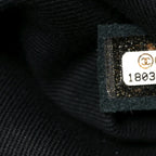 Calfskin Contrast Stitch Tote Black