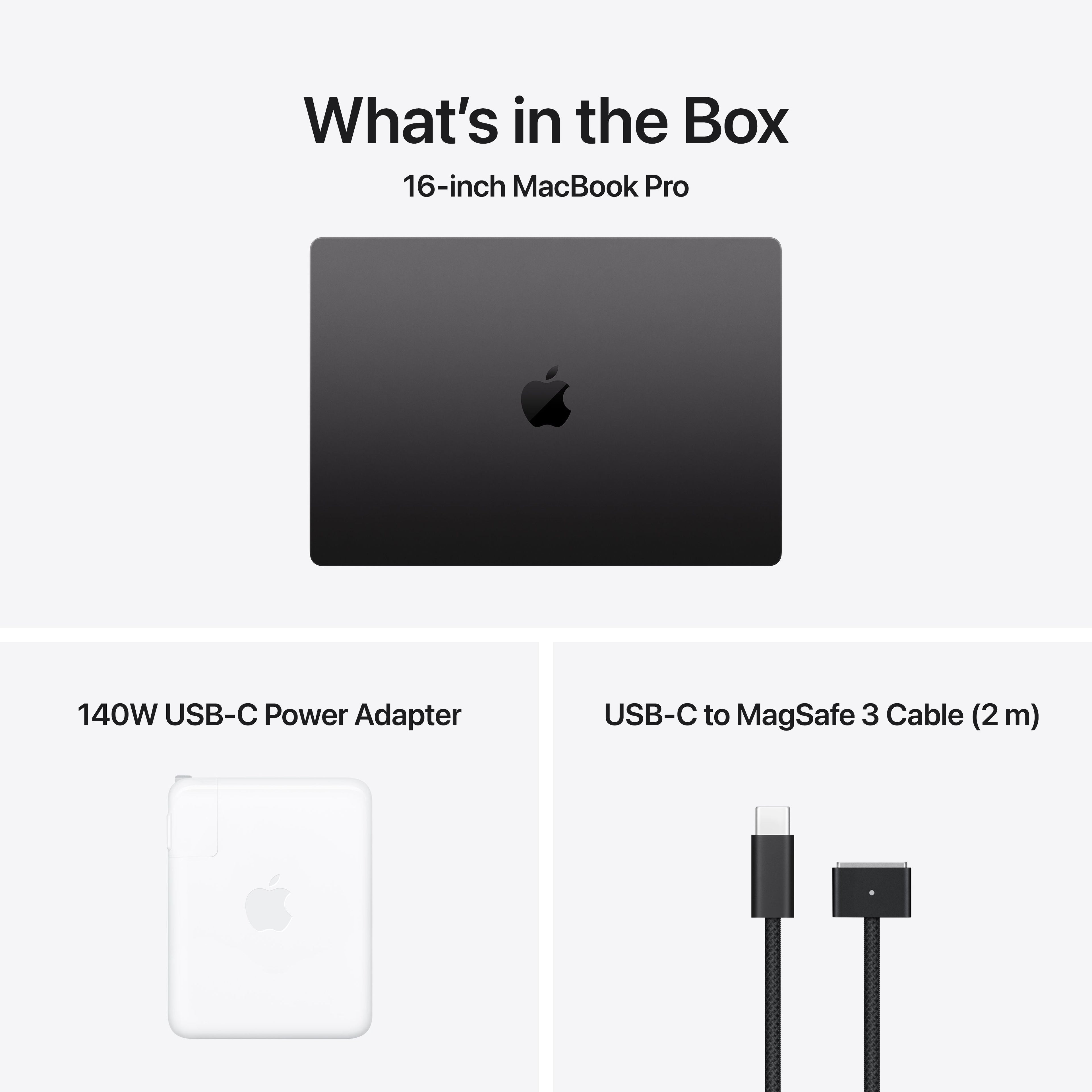 16-Zoll MacBook Pro mit M5 Pro oder Max – Standard Display – Space Schwarz