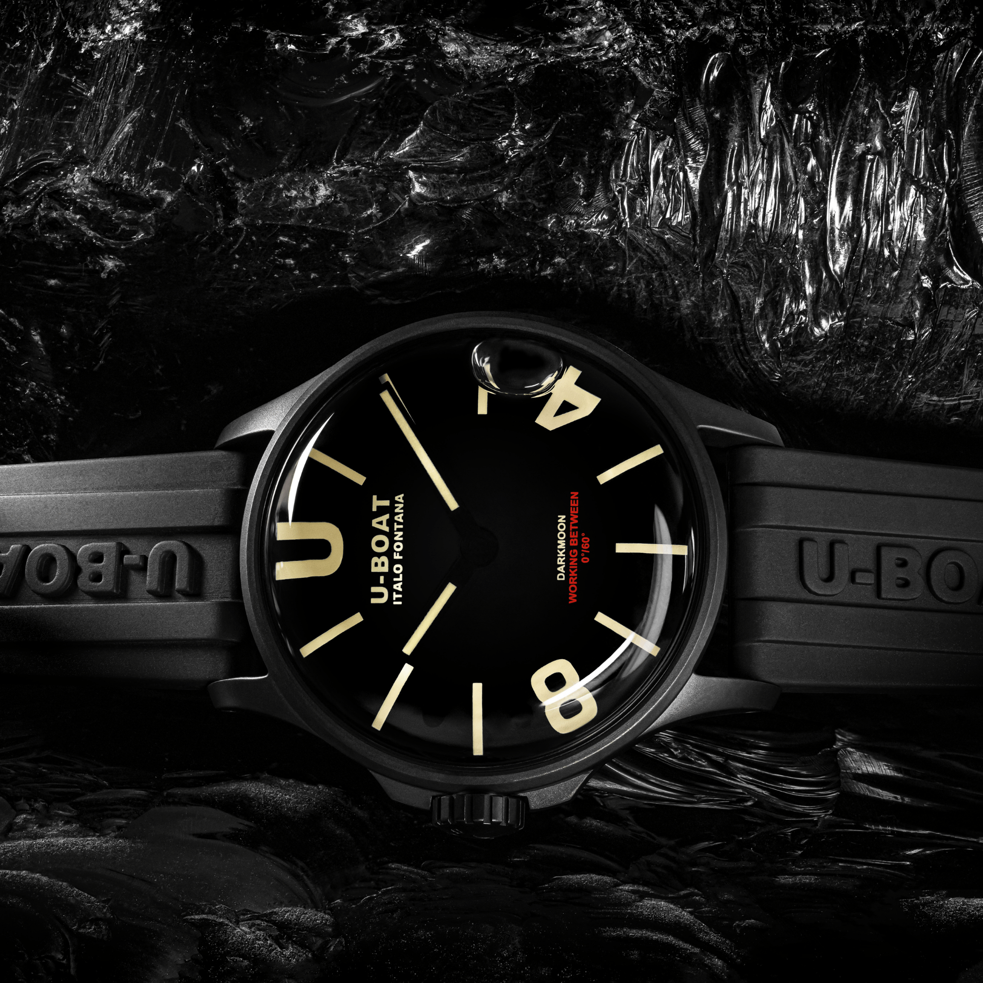 U-Boat Watch Darkmoon 40 Black BE