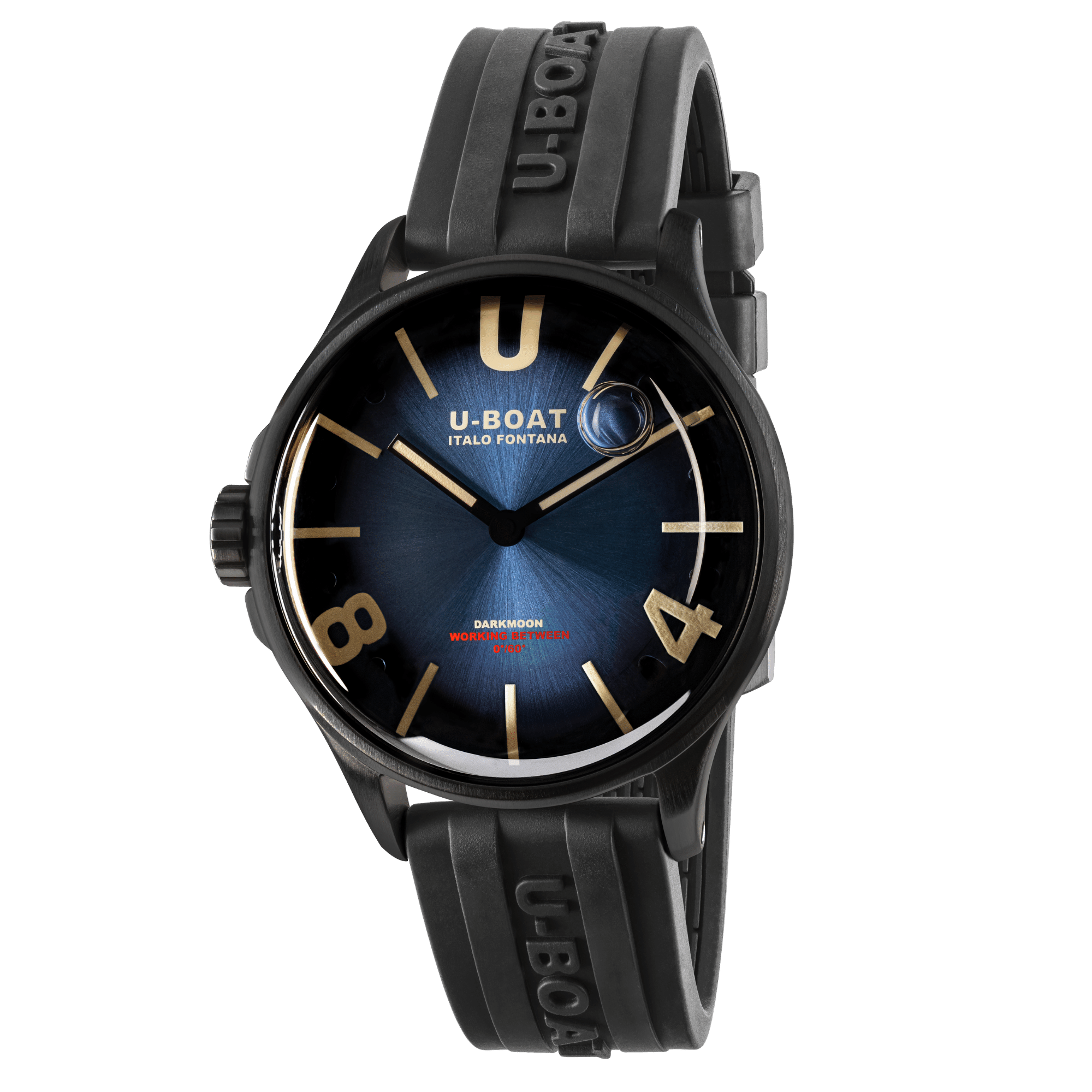 U-Boat Watch Darkmoon 40 Blue Soleil Black PVD