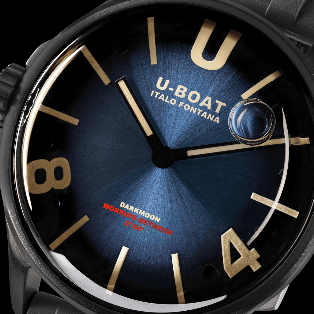 U-Boat Watch Darkmoon 40 Blue Soleil Black PVD