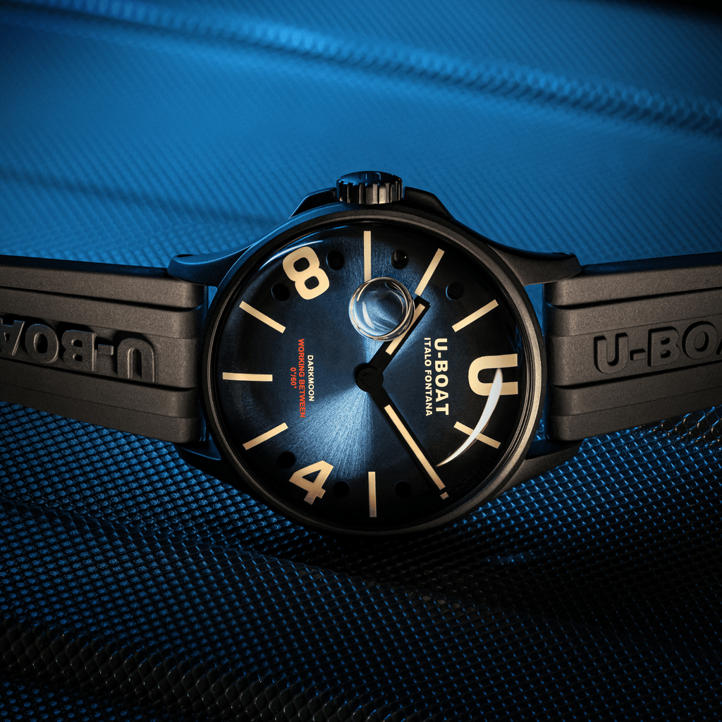 U-Boat Watch Darkmoon 40 Blue Soleil Black PVD