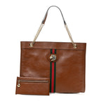 Calfskin Large Rajah Chain Tote Cuir